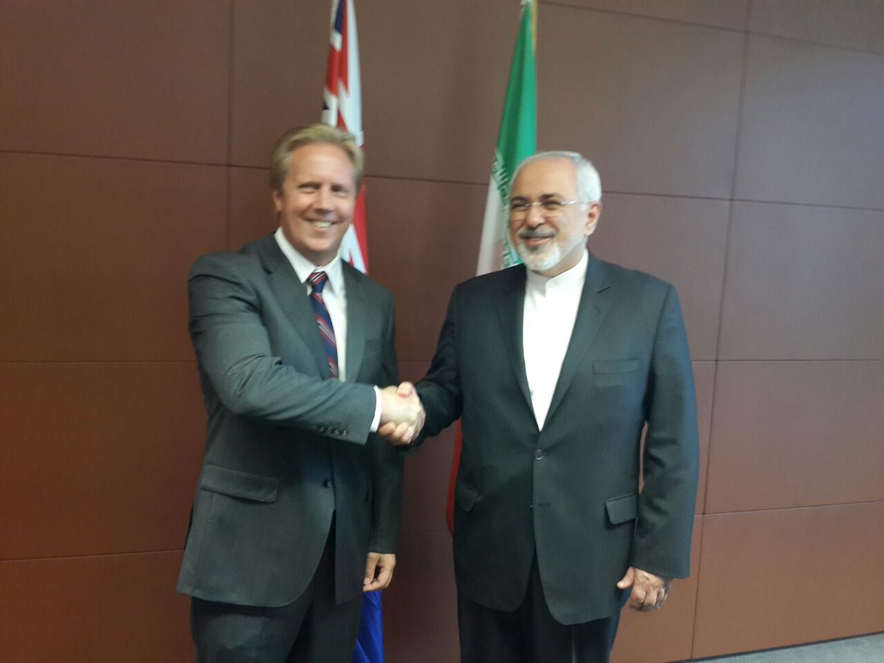 دیدار ظریف با وزیر تجارت نیوزیلند