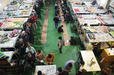 گرمخانه قزوین پذیرای بی خانمان ها گرمخانه قزوین پذیرای بی خانمان ها