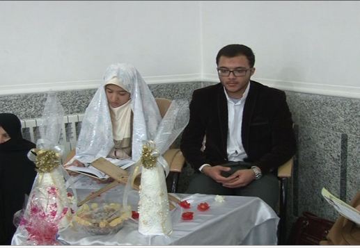 آغاز زندگی مشترک زوج قرآنی درابرکوه