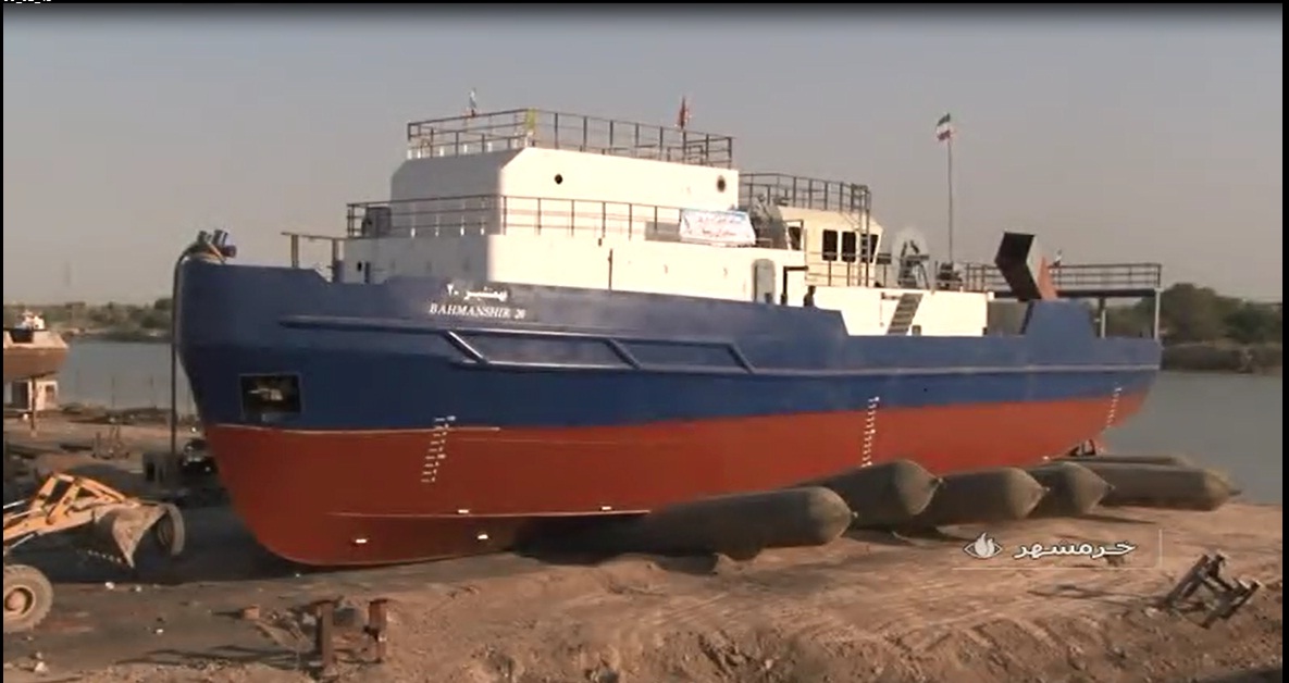 به آب اندازی شناور چند منظوره بهمنشیر + فیلم به آب اندازی شناور چند منظوره بهمنشیر + فیلم