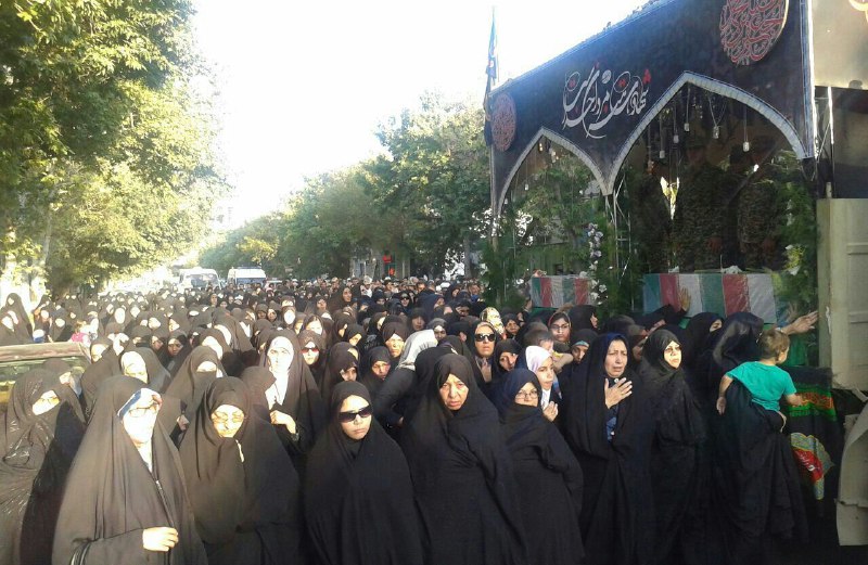 استقبال از چهار شهید گمنام در خراسان شمالی