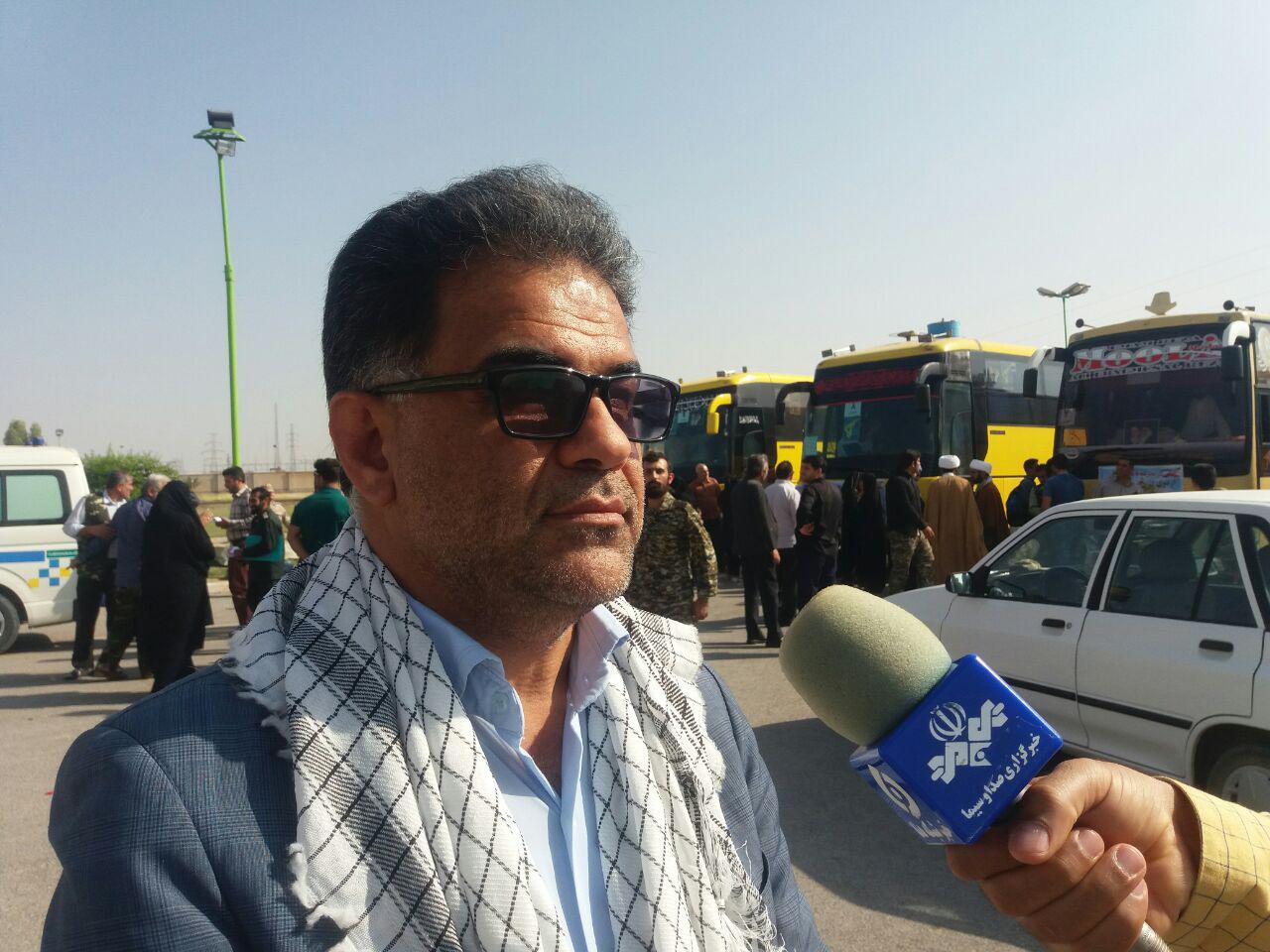 اعزام سومین کاروان دانش آموزی گچساران به مناطق عملیاتی