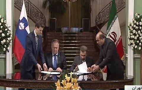 امضای سه یادداشت تفاهم همکاری بین ایران و اسلوونی