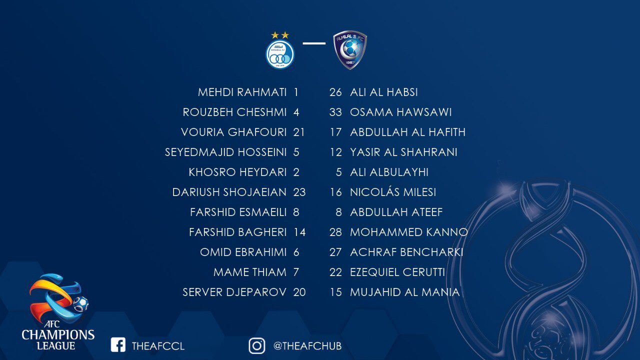 تا دقیقه 1: استقلال 0 - 0 الهلال