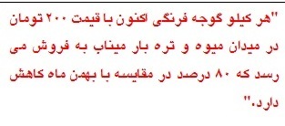 له شدن گوجه کاران مینابی + فیلم