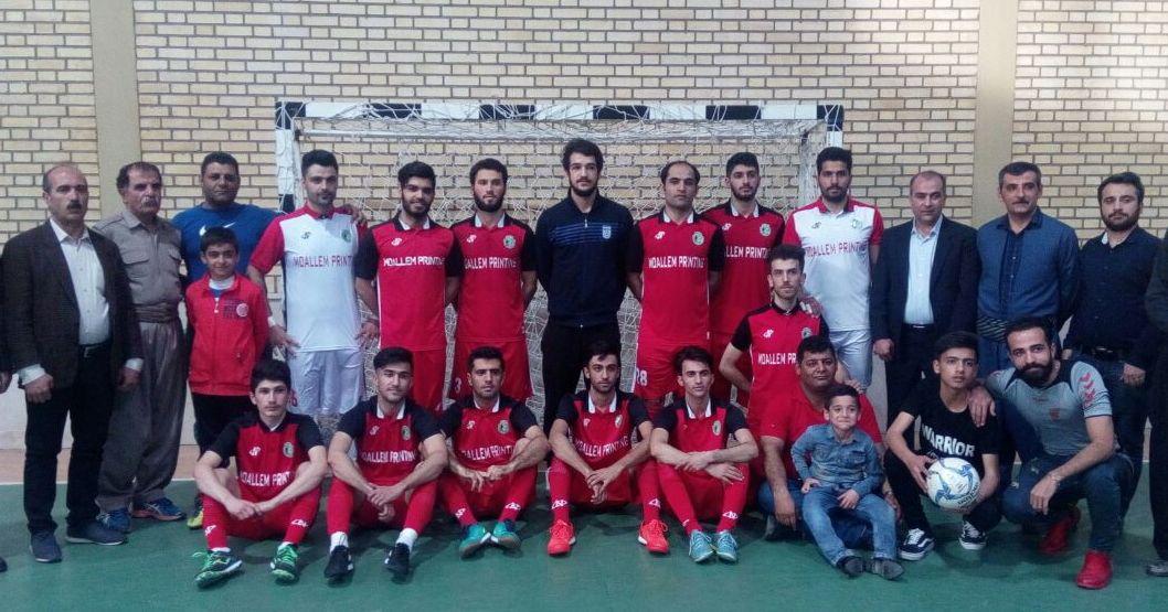 قهرمانی نماینده سنندج در رقابت‌های فوتسال