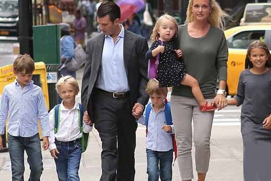 پسر بزرگ ترامپ به زودي از همسرش جدا مي شود