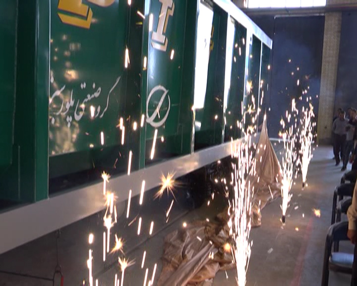 رونمایی از واگن باری در کارخانه واگن سازی زرند