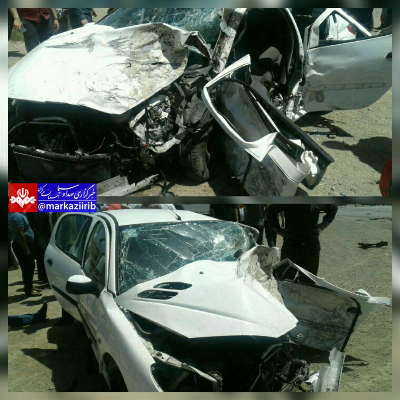 یک کشته و 4 مصدوم در برخورد پراید و پژو + عکس