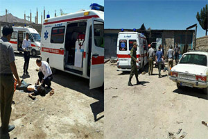 بی احتیاطی و منفجر شدن تایر تریلی، با دو  کشته