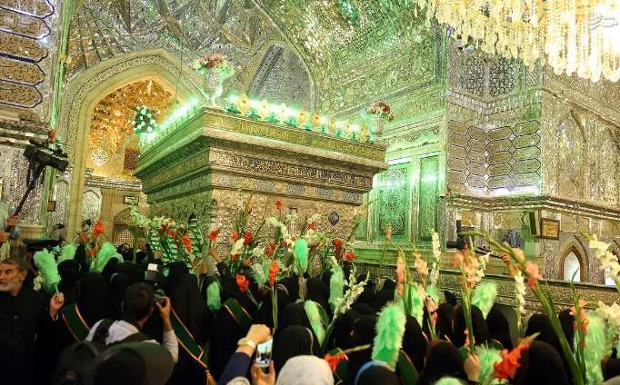 عرض ارادت هیات مذهبی در حرم مطهر شاهچراغ (ع)