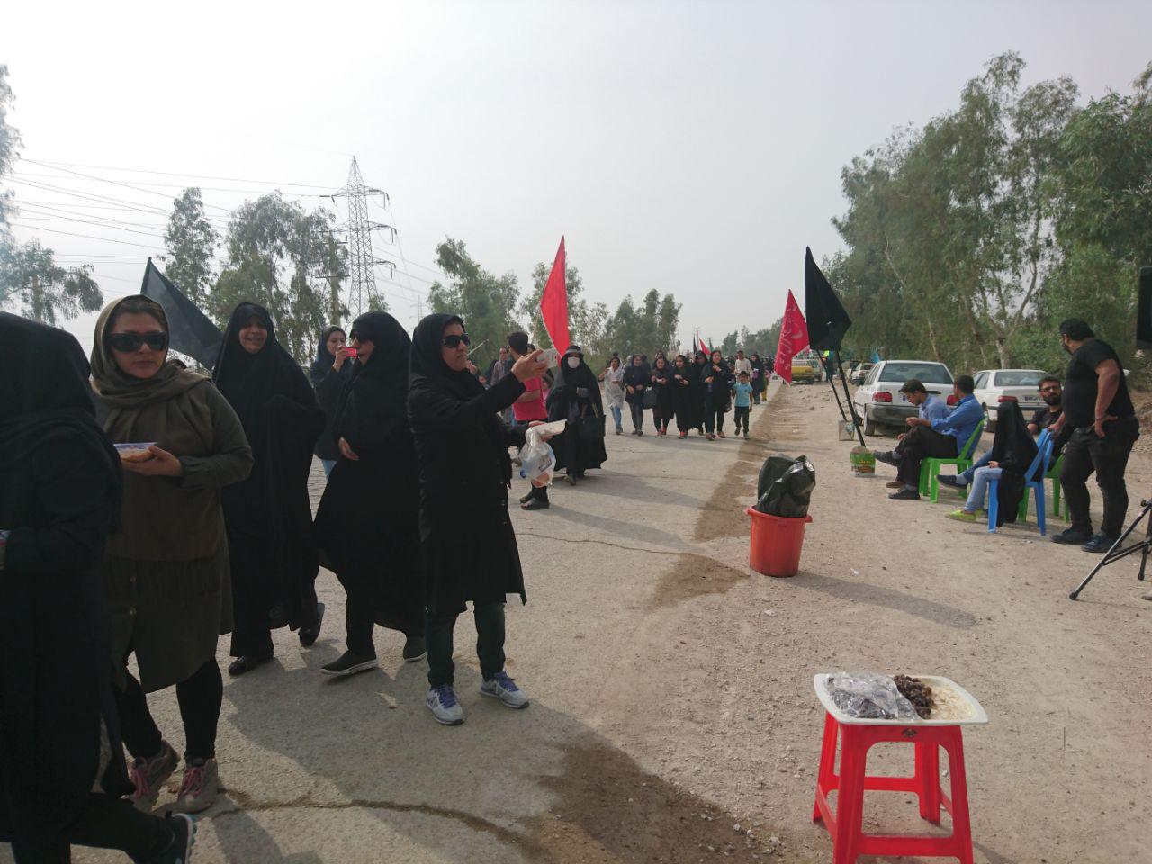 پیاده روی عزاداران در بهبهان