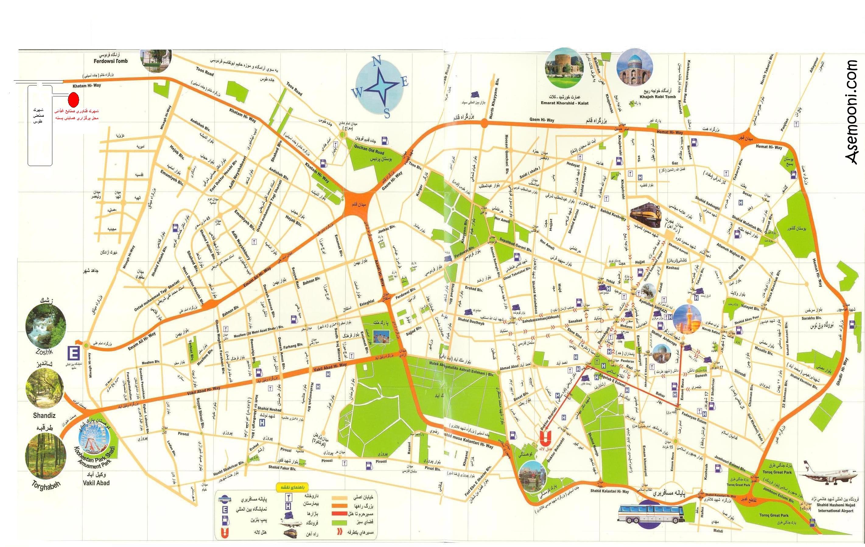 60 درصد مشهد در پهنه های با خطر بالا در حوزه پدافند غیرعامل