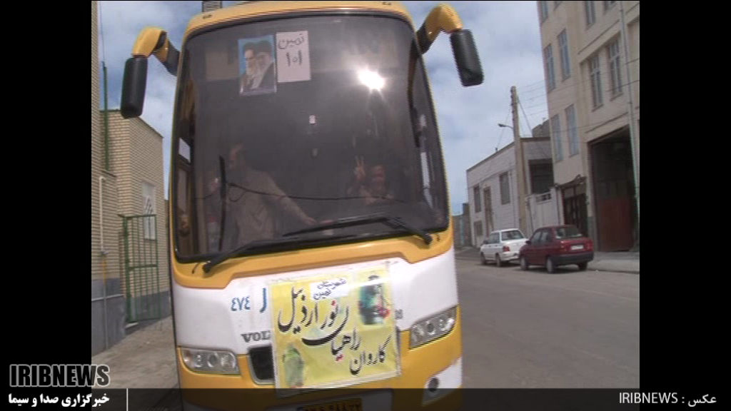 اعزام کاروان راهیان نور خواهران بسیجی از استان اردبیل