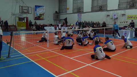پایان رقابت های والیبال نشسته در انزلی