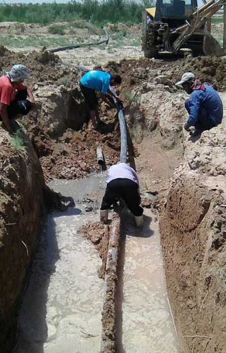 تعویض شبکه توزیع آب شرب روستای دو کوهک رامهرمز تعویض شبکه توزیع آب شرب روستای دو کوهک رامهرمز