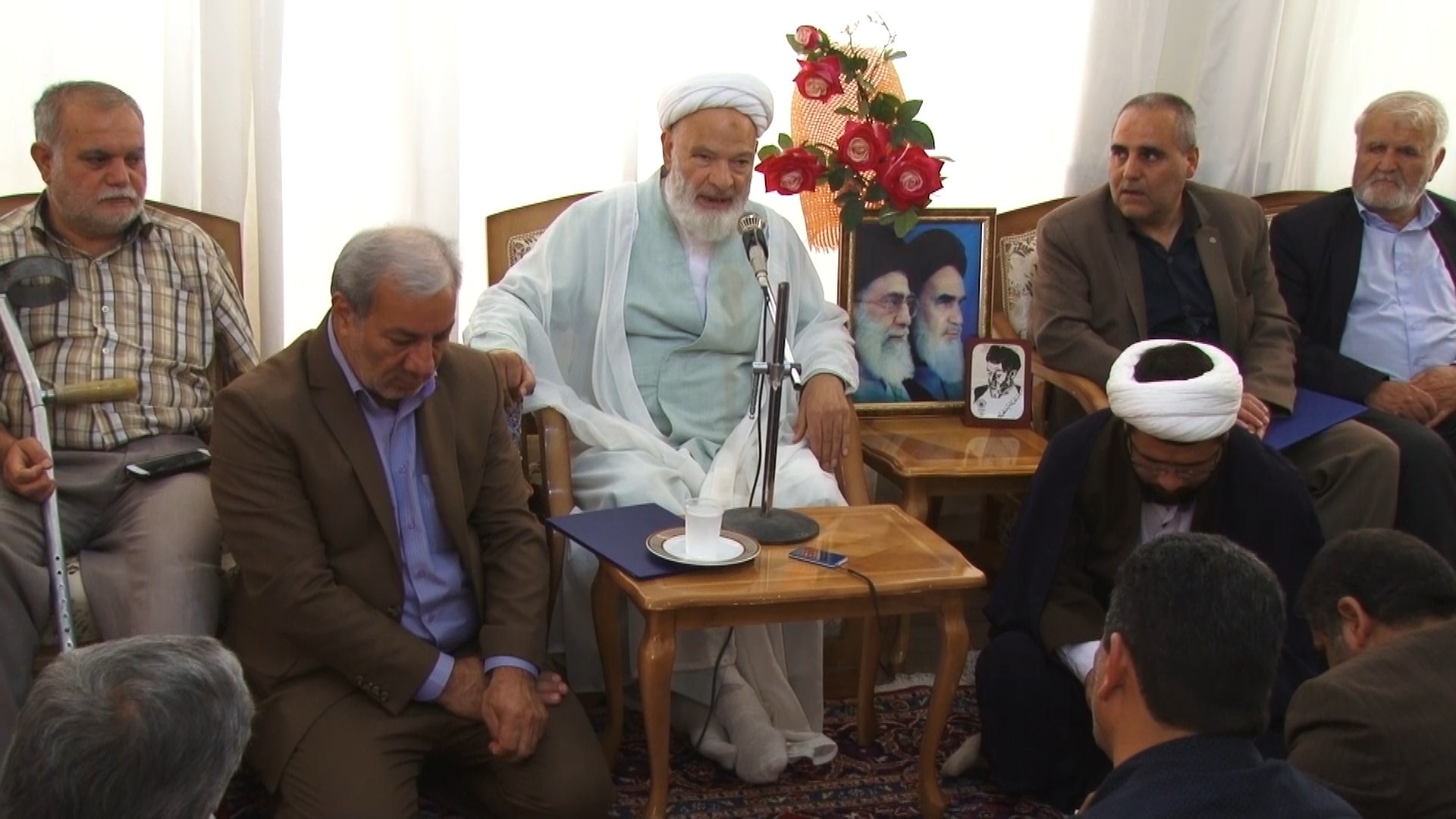 دیدار با آیت ا.. نجفی قمشه ای شهید زنده این حادثه
