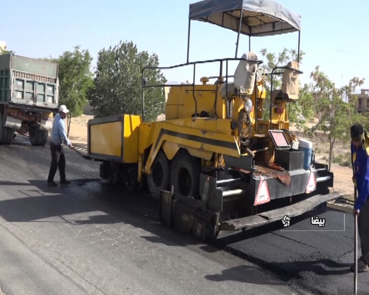 آسفالت معابر وبولوار‌های بیضا