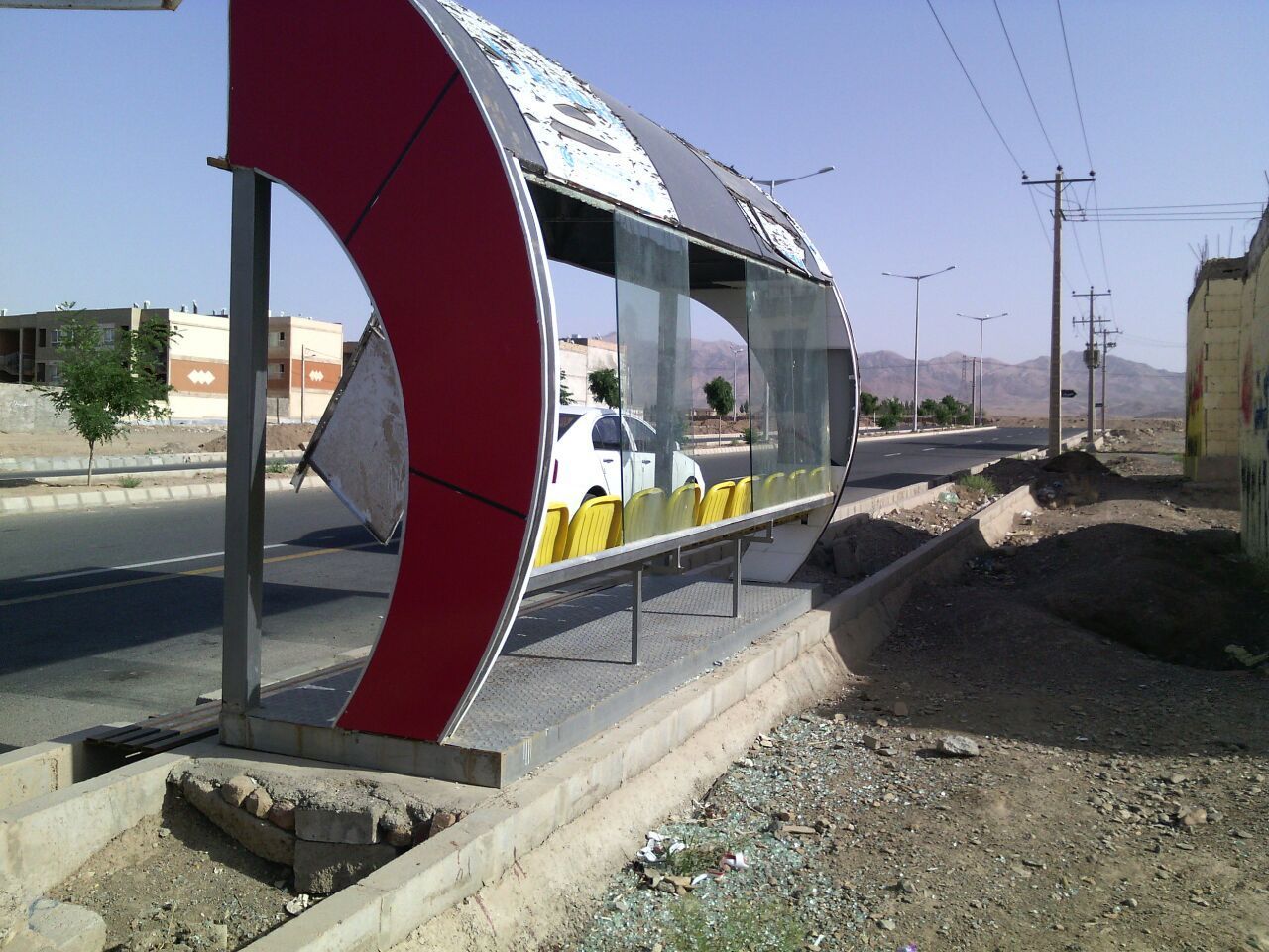 وارد آمدن خسارت به 30 درصد ایستگاه های اتوبوس بجنورد