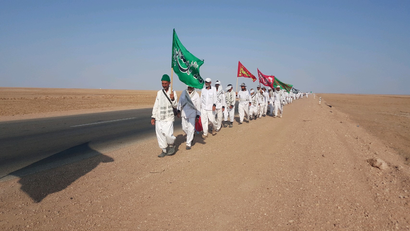 ورود کاروان پیاده انصارالحسین (علیه السلام) به شهرستان خوروبیابانک