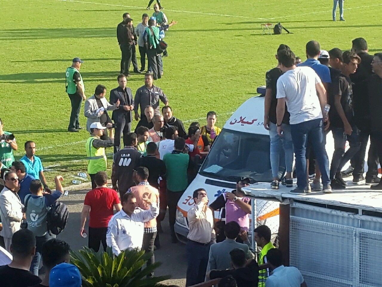 متوقف  شدن بازی ملوان- سپیدرود