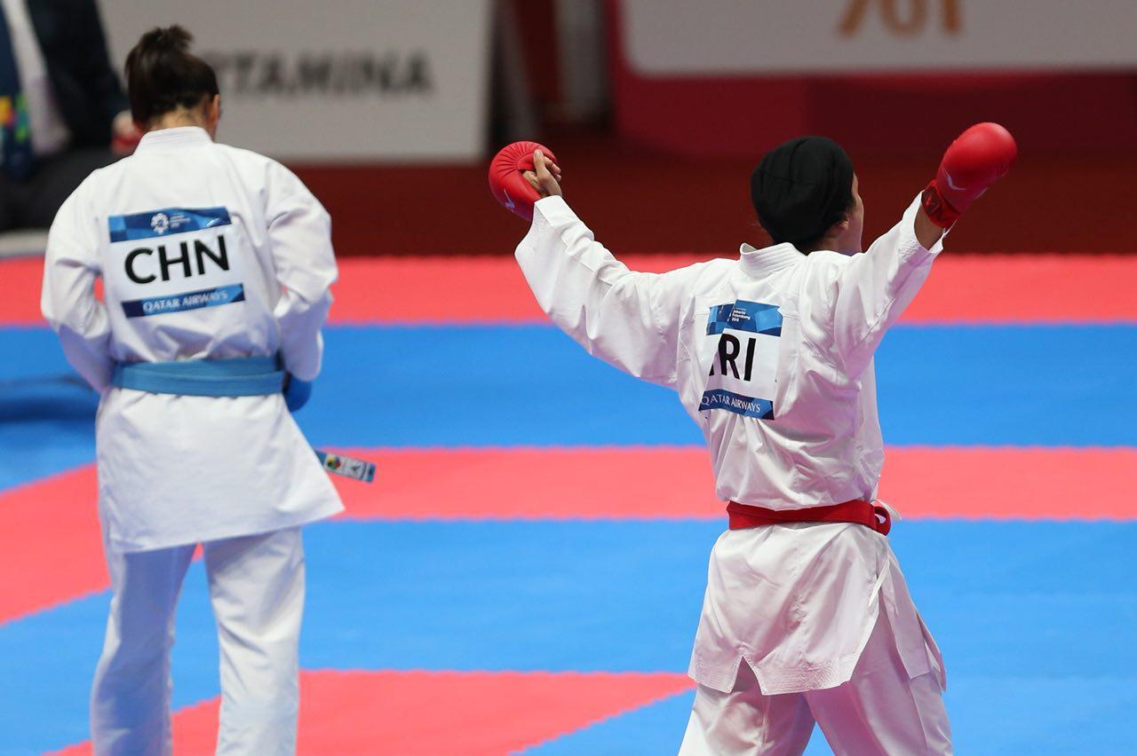 بانوی کاراته کا فینالیست تاتامی جاکارتا