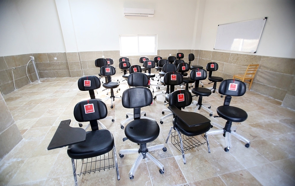 افتتاح طرح توسعه هنرستان دخترانه هدف کیش