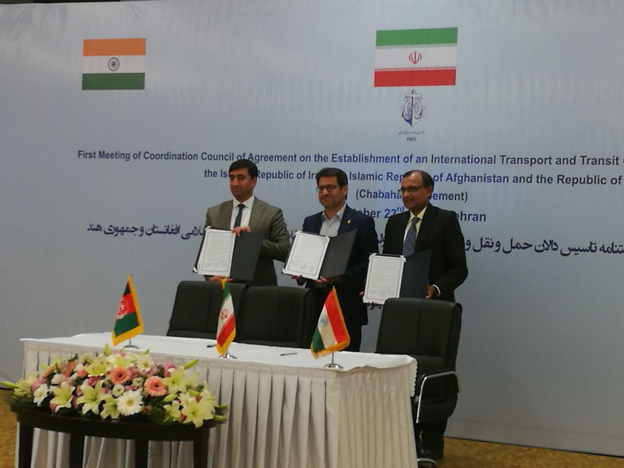 امضای توافقنامه ترانزیتی چابهار