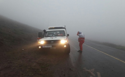نجات چهار نفر گرفتار در کولاک در آبگرم