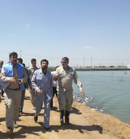 دستور تخلیه پنج منطقه اهواز به علت وقوع سیل