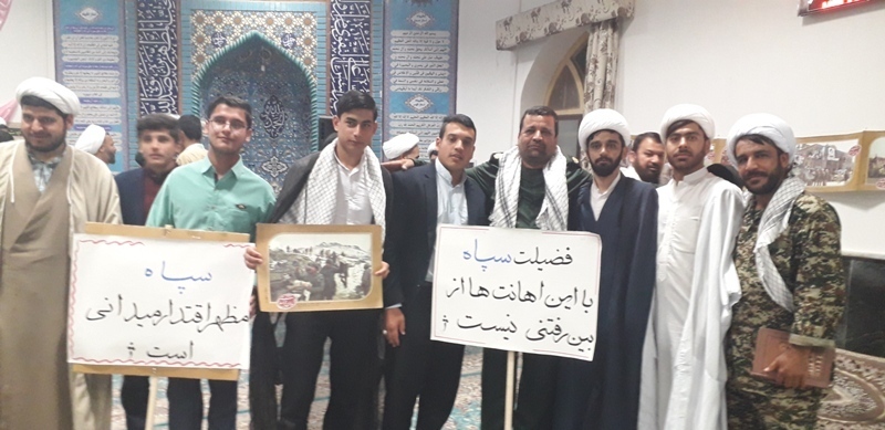 اجتماع اساتید و طلاب حوزه علمیه بردسکن در حمایت از سپاه پاسداران