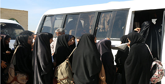 اعزام 50 نفر از بانوان بسیجی بشاگردی به اردوی راهیان نور