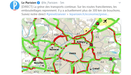 خیابانها ترافیک 300 کیلومتری تجربه کردند