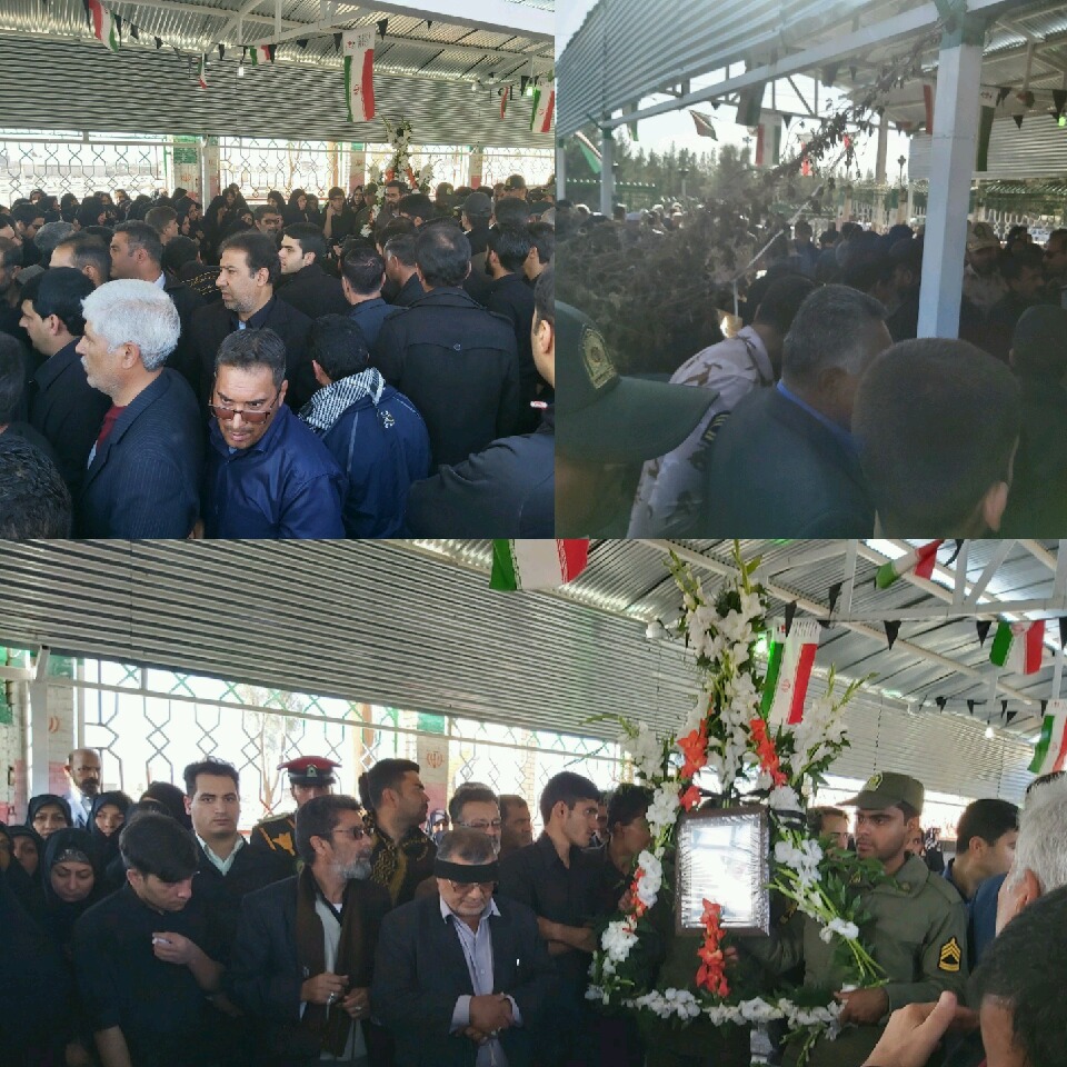تشییع پیکر شهید مدافع امنیت در  زاهدان