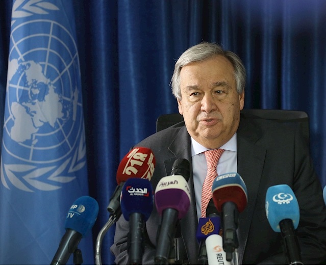 ابراز نگراني گوترش از تشديد درگیری ها در شمال غربی سوریه