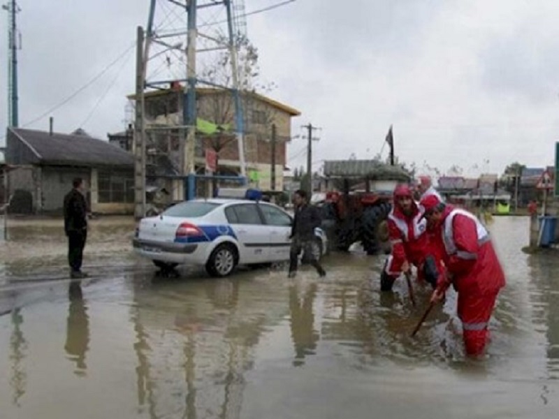 امدادرسانی به 25 مسافر گرفتار در سیلاب جغتای