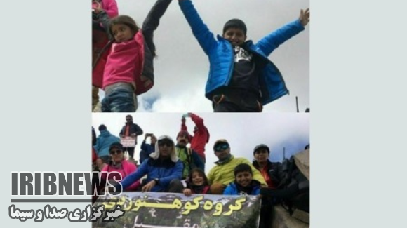 صعود دو نونهال مهابادی به علم کوه