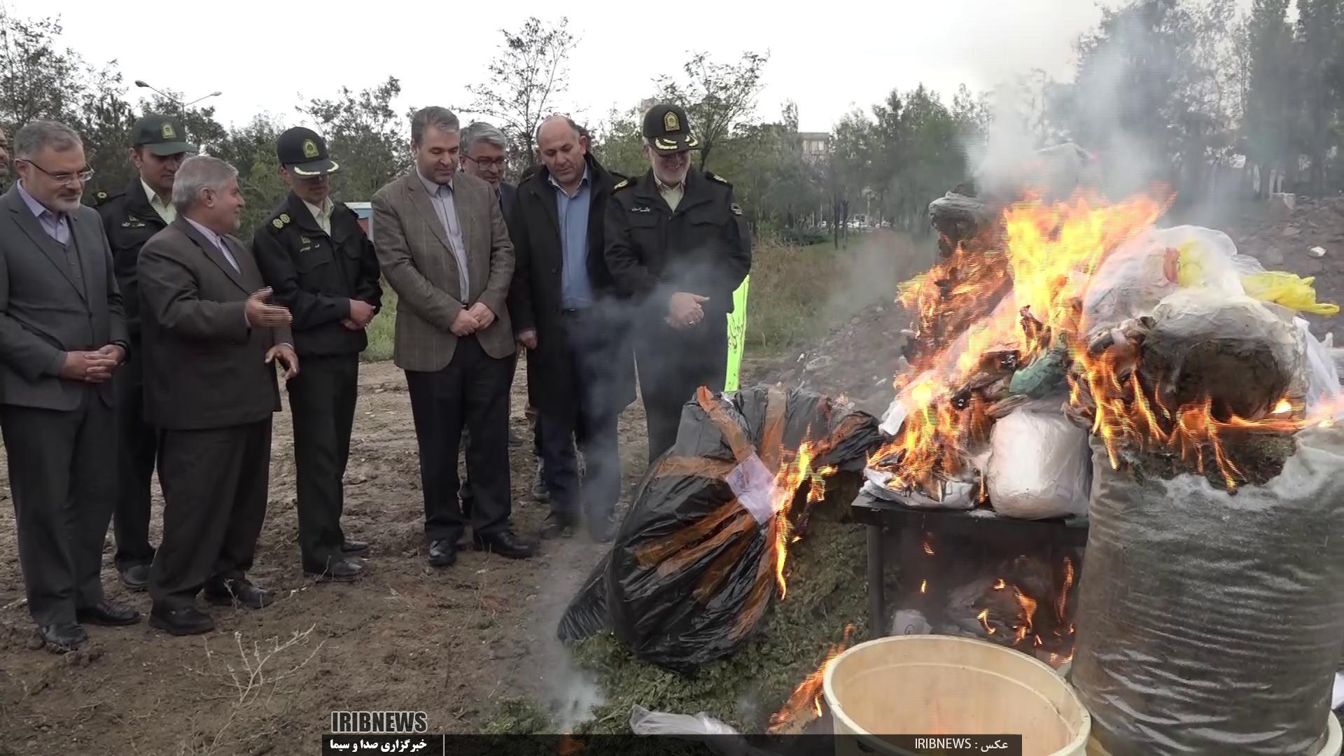 امحای بیش از 314کیلوگرم انواع مواد مخدر در اردبیل امحای بیش از 314کیلوگرم انواع مواد مخدر در اردبیل