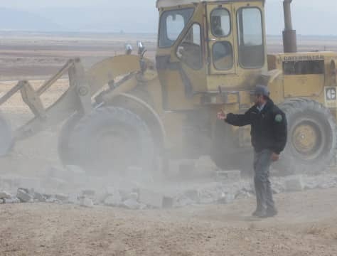 جلوگیری فعالیت غیرمجاز متخلفان در اراضی ملی شهرستان خرامه