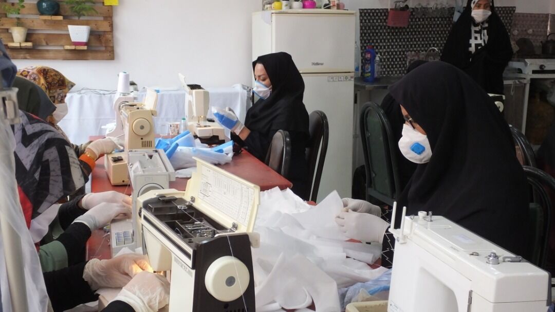 تولید ۲ هزار ماسک توسط بانوان سوقی