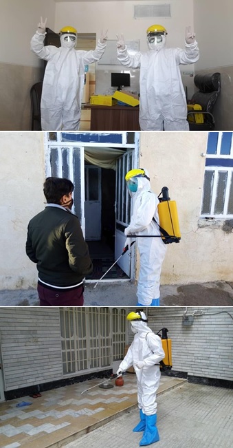 اعزام تیم واکنش سریع سروستان برای نمونه گیری از خانواده افراد مبتلا به کووید۱۹