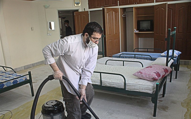 آماده&zwnj;سازی و تجهیز ۲۰۰ تخت برای قرنطینه بیماران در جزیره کیش