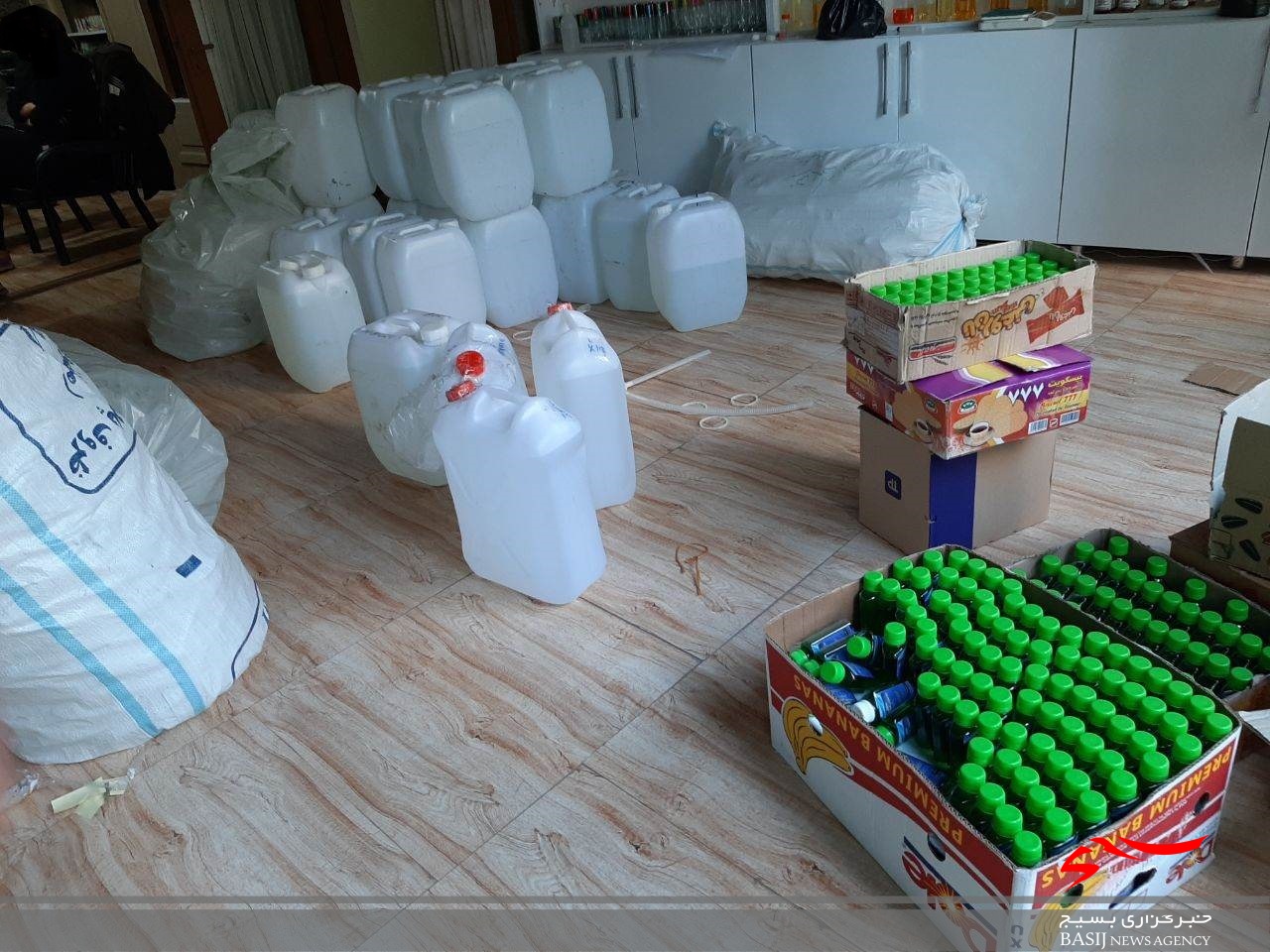 کشف ۴ هزار لیتر مواد ضد عفونی کننده تقلبی