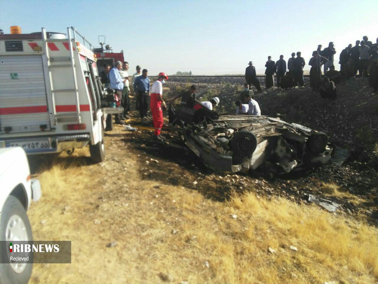 قطار باری حادثه آفرید