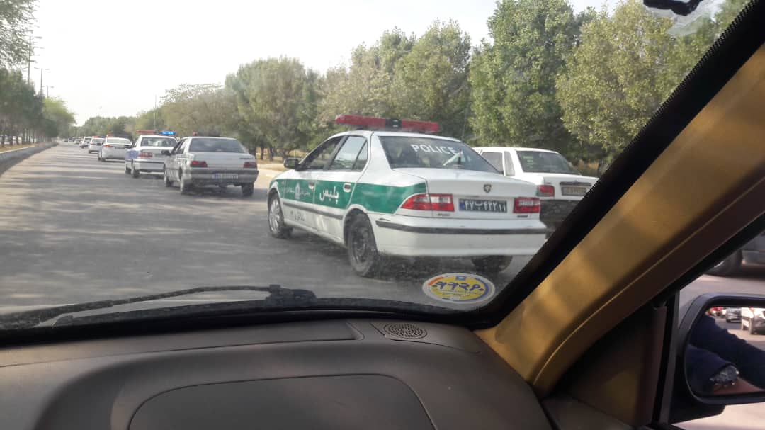 برگزاری مانور خودرویی در آبادان