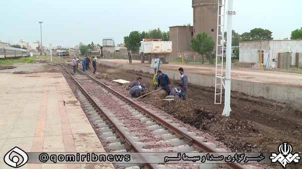 خطوط اصلی ایستگاه مرکزی راه آهن قم بازسازی می شود