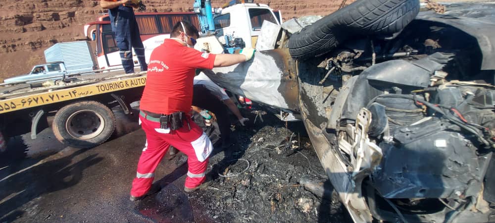 واژگونی خودرو و مرگ 2 نفر