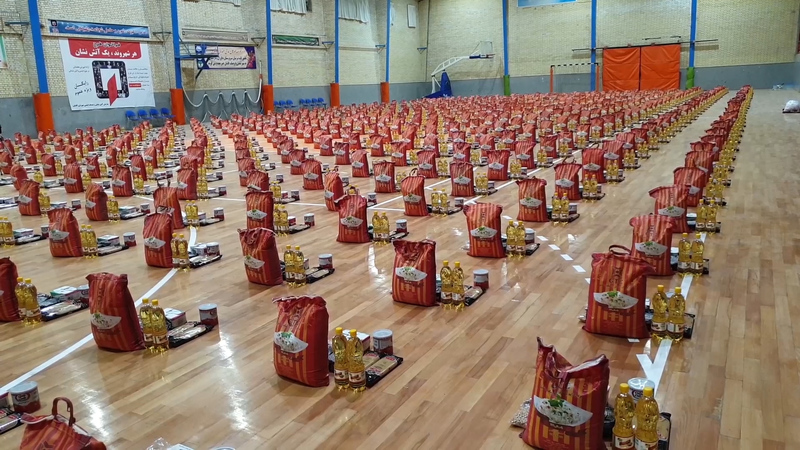 توزیع ۶۰۰ بسته معیشتی بین نیازمندان دهلرانی