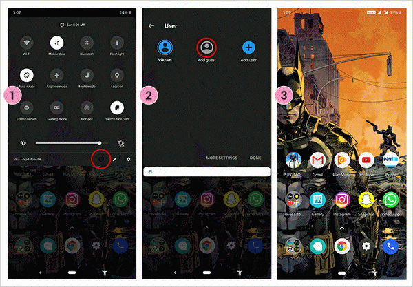 ميهمان شدن در اندرويد