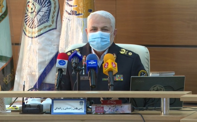 استقرار مأموران پلیس برای کنترل تردد در شهر‌های قرمز و نارنجی